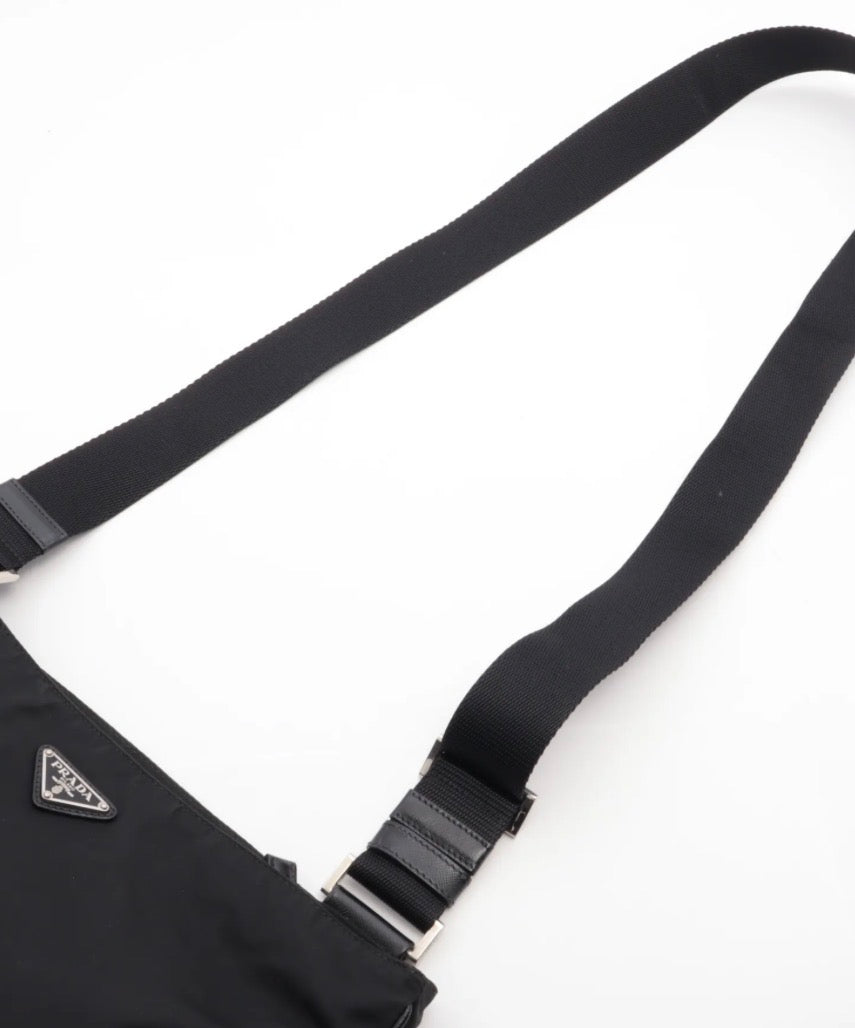 Prada Tessuto Nylon x Leather Shoulder Bag / Bag