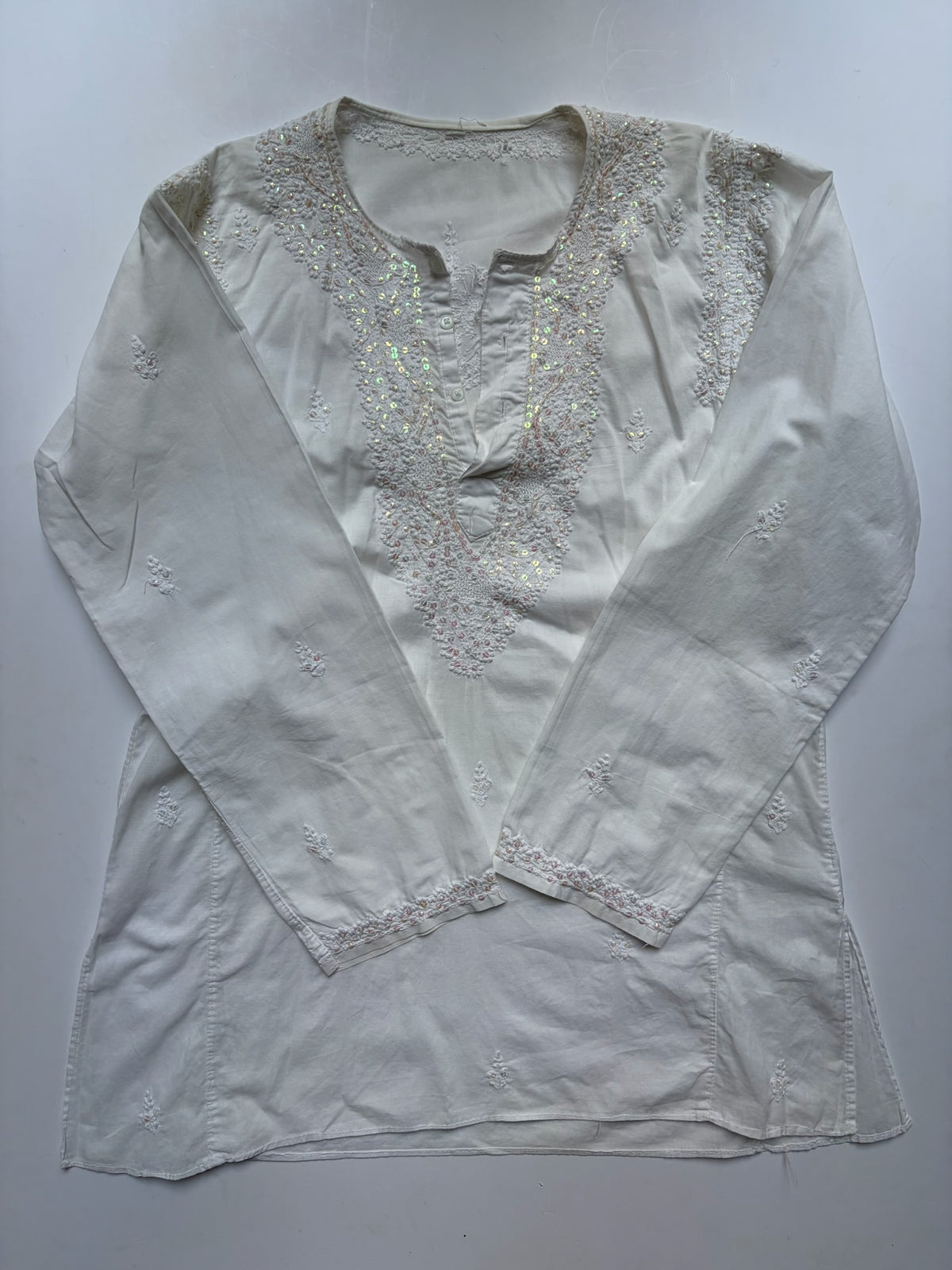 Embroidered Beaded Shirt