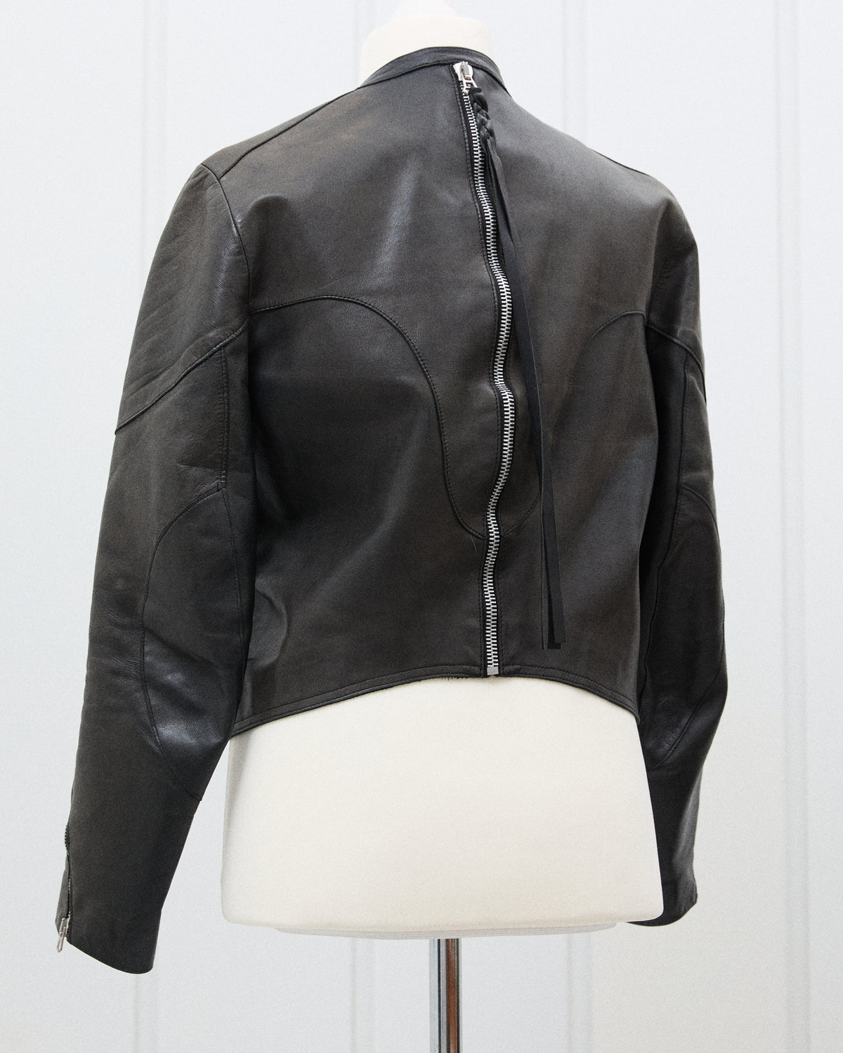 Acne Leather Jacket Zipper