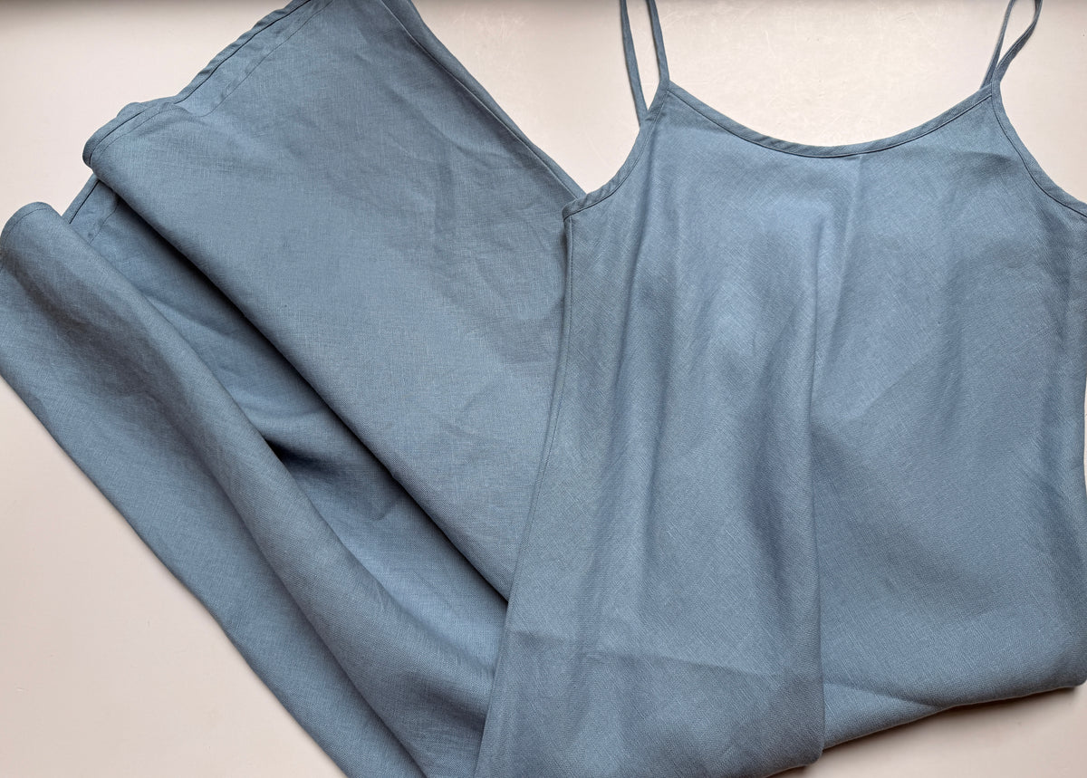 Light Blue Linen Dress