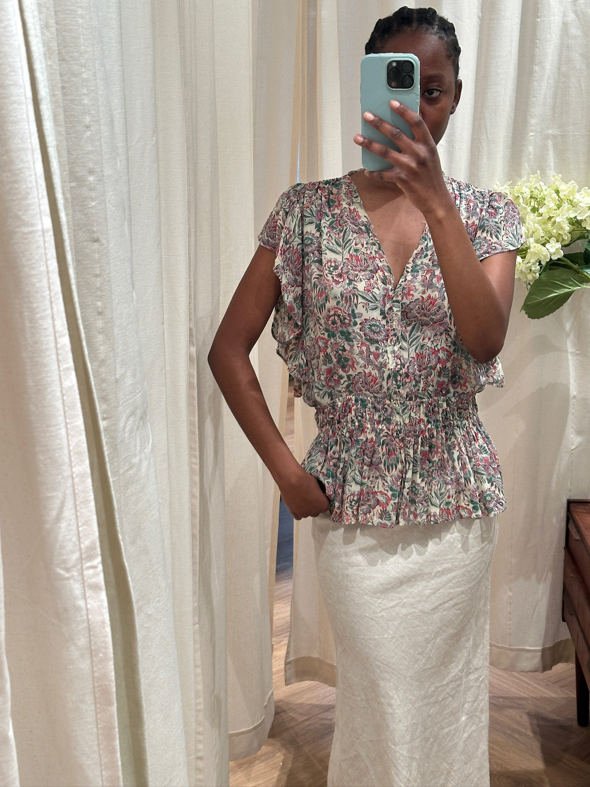 Venroy Linen Skirt