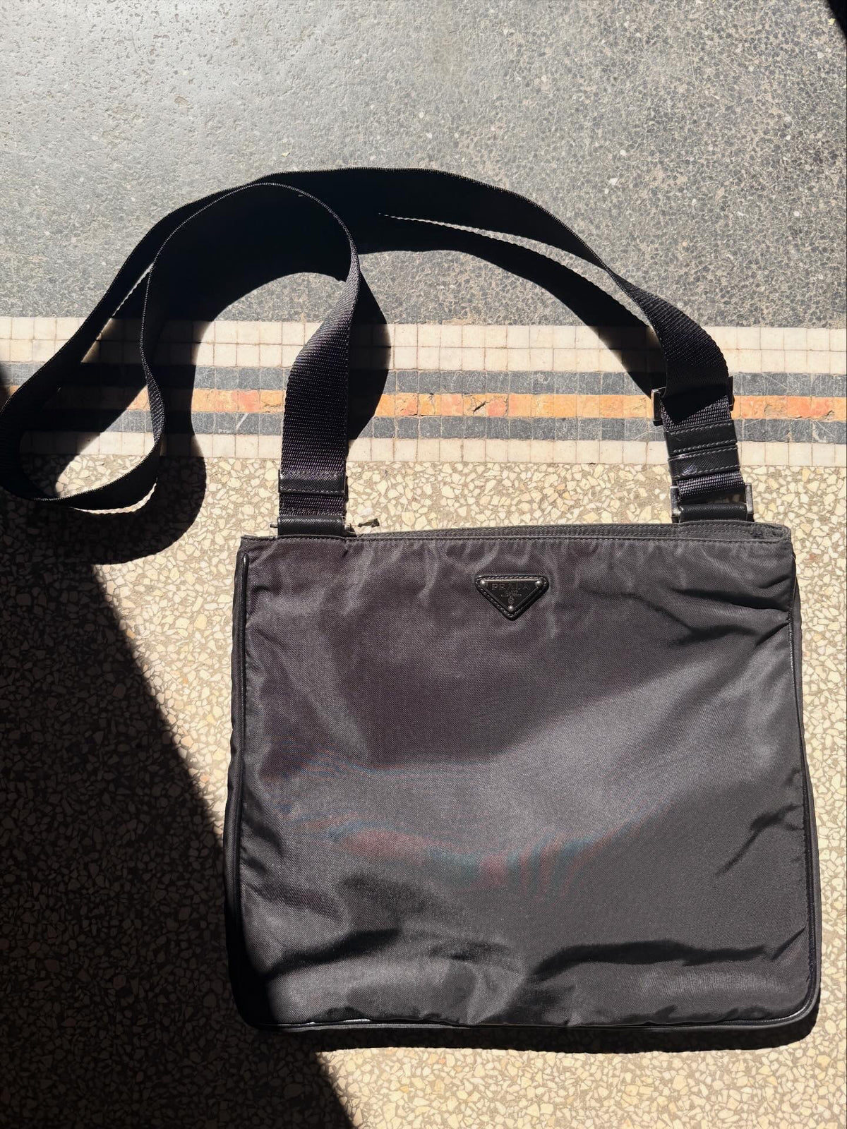 Prada Tessuto Nylon x Leather Shoulder Bag / Bag