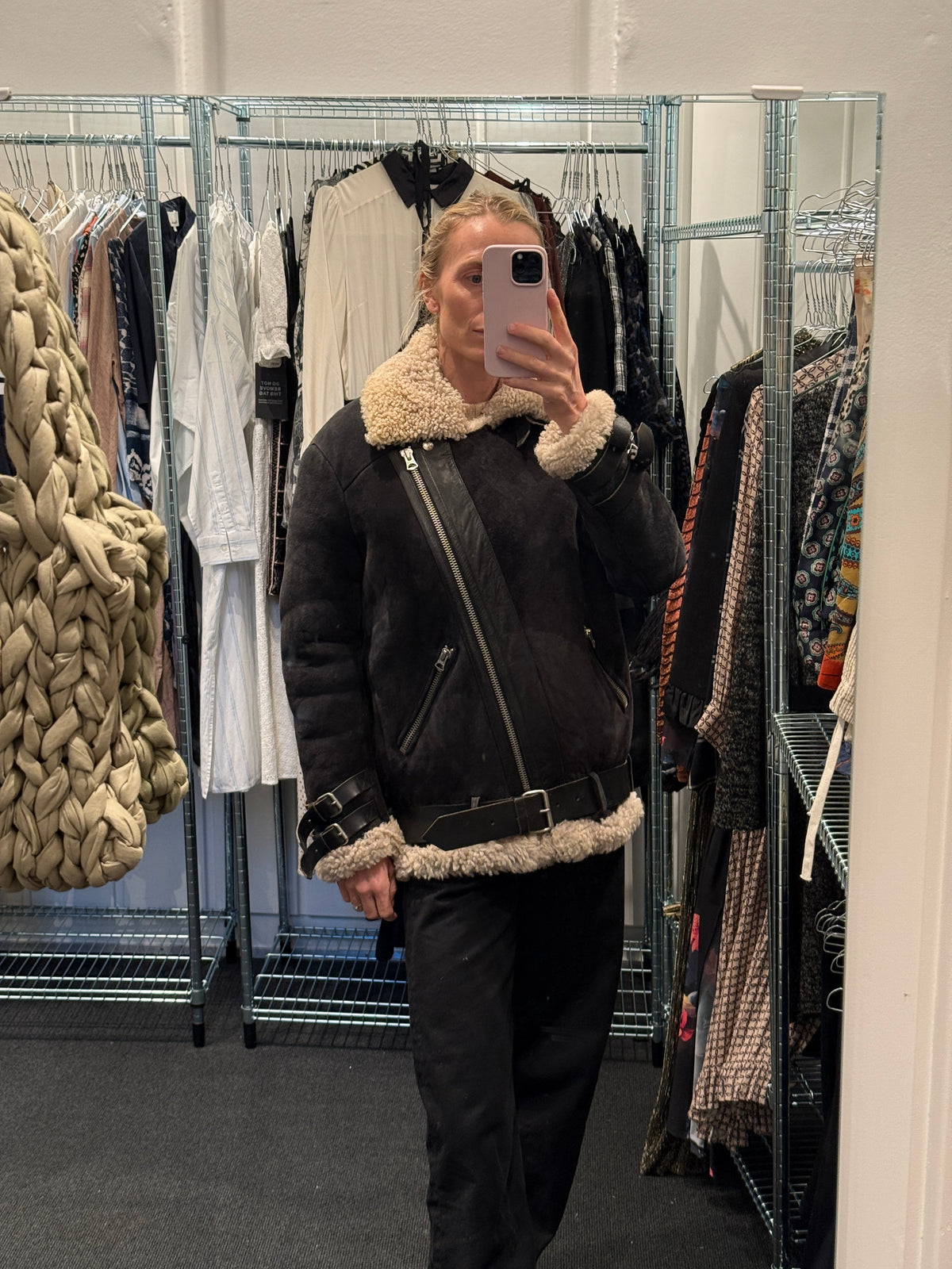 Acne Suede / Shearling Jacket