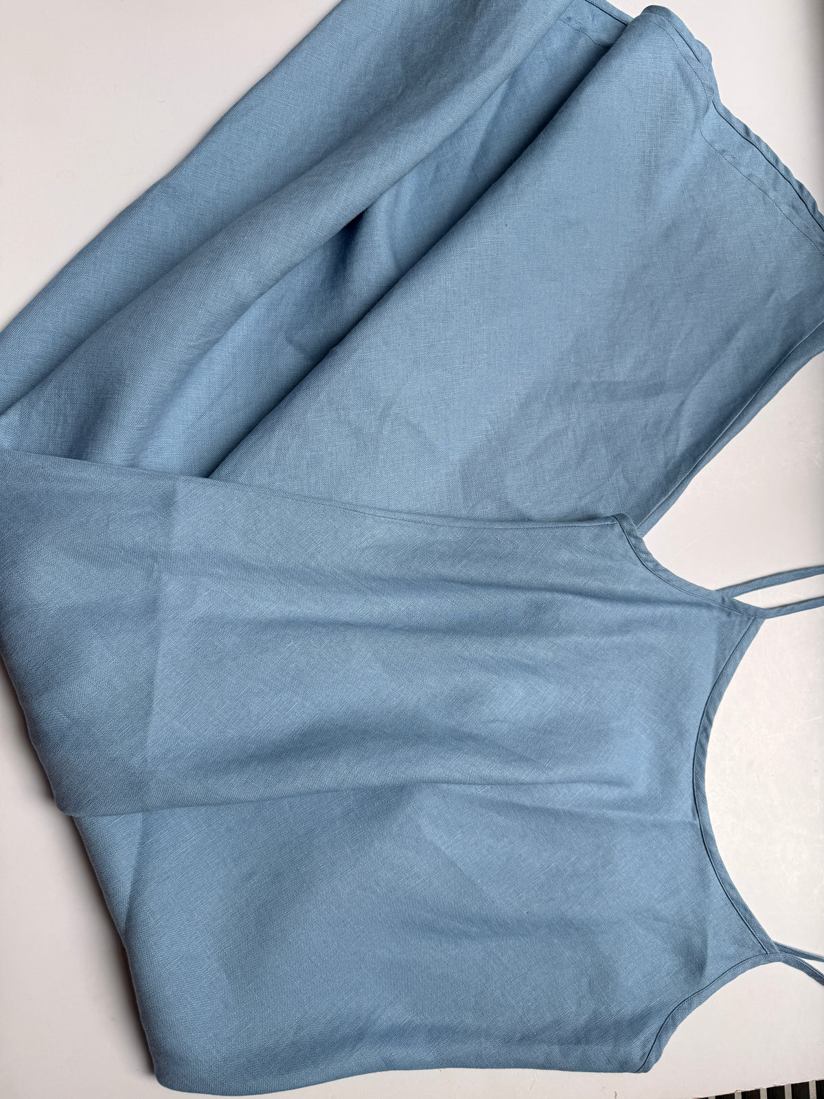 Light Blue Linen Dress
