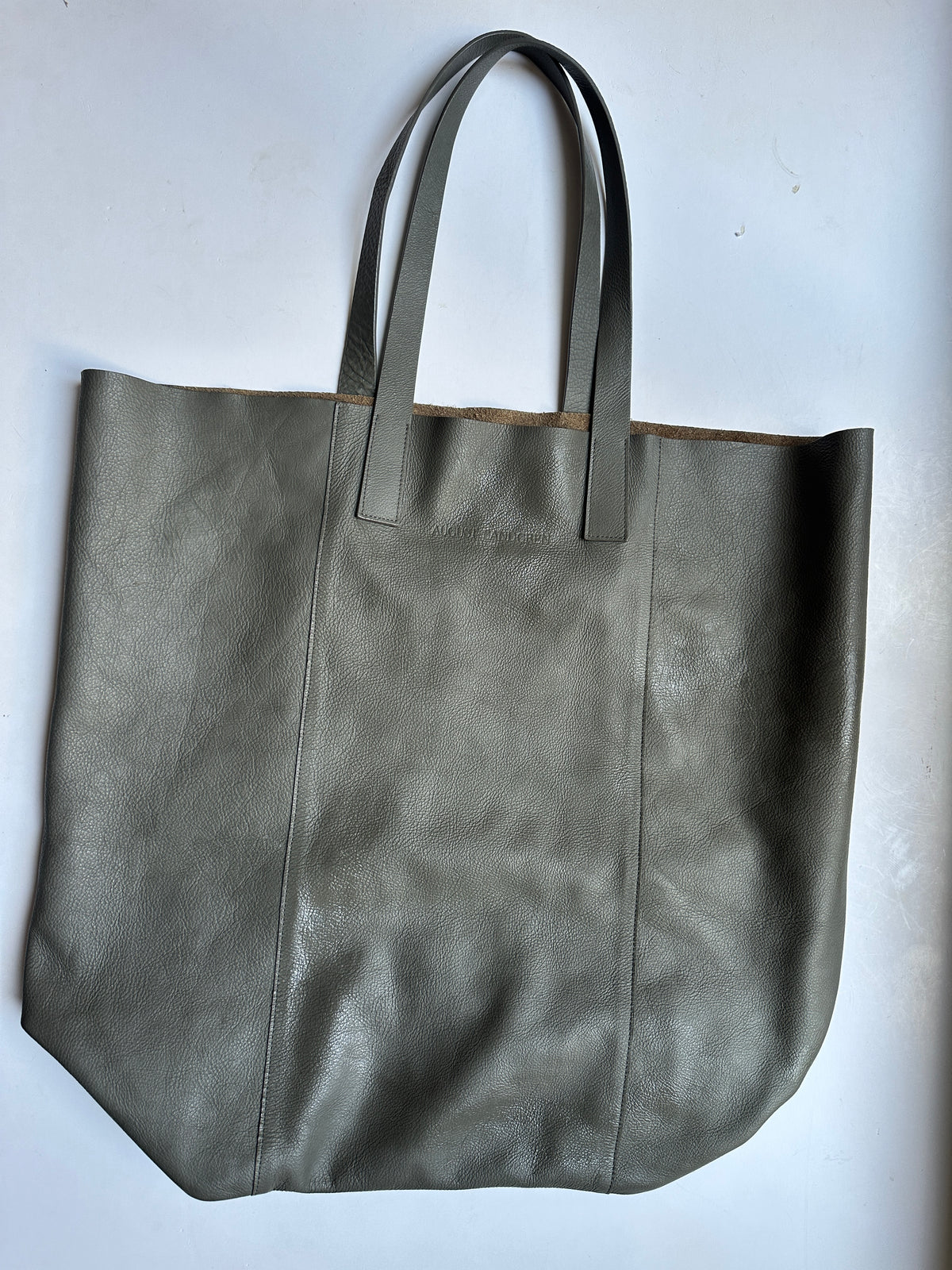 August Sandgren Large Læder Tote Taske