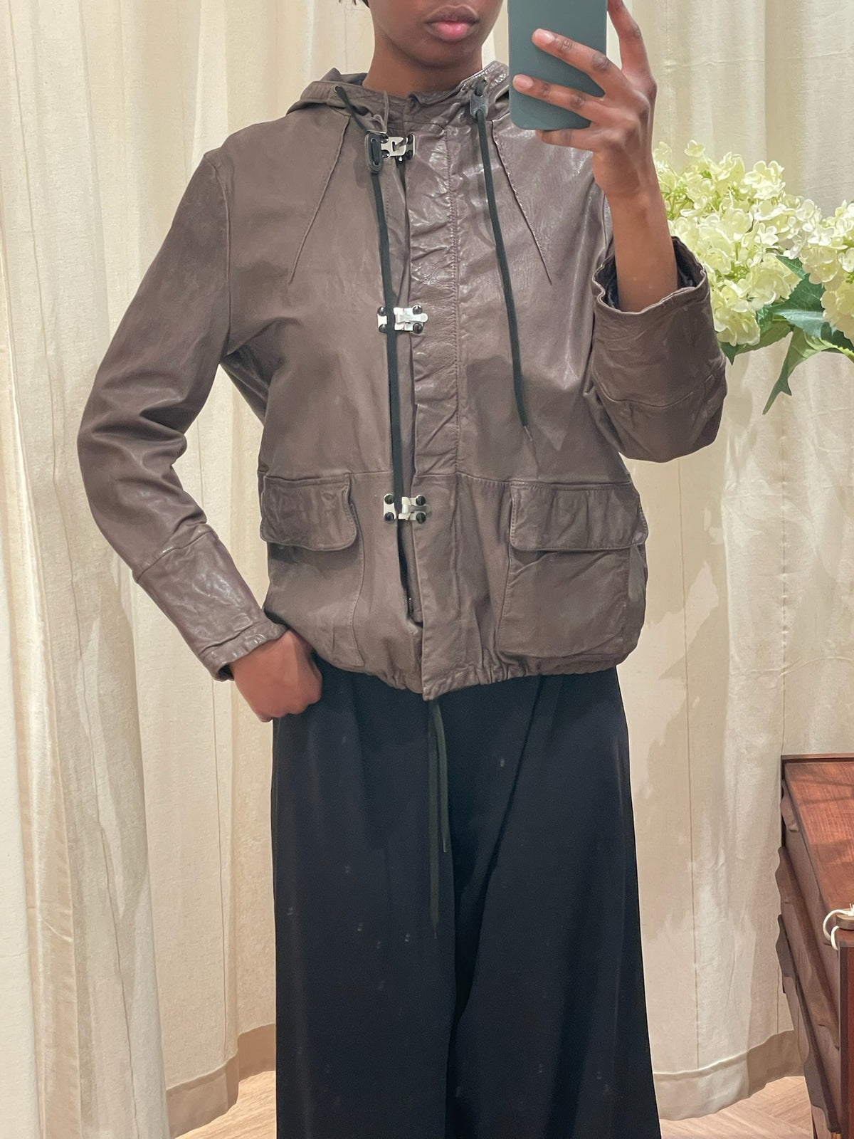 Marni Leather Utility Jacket