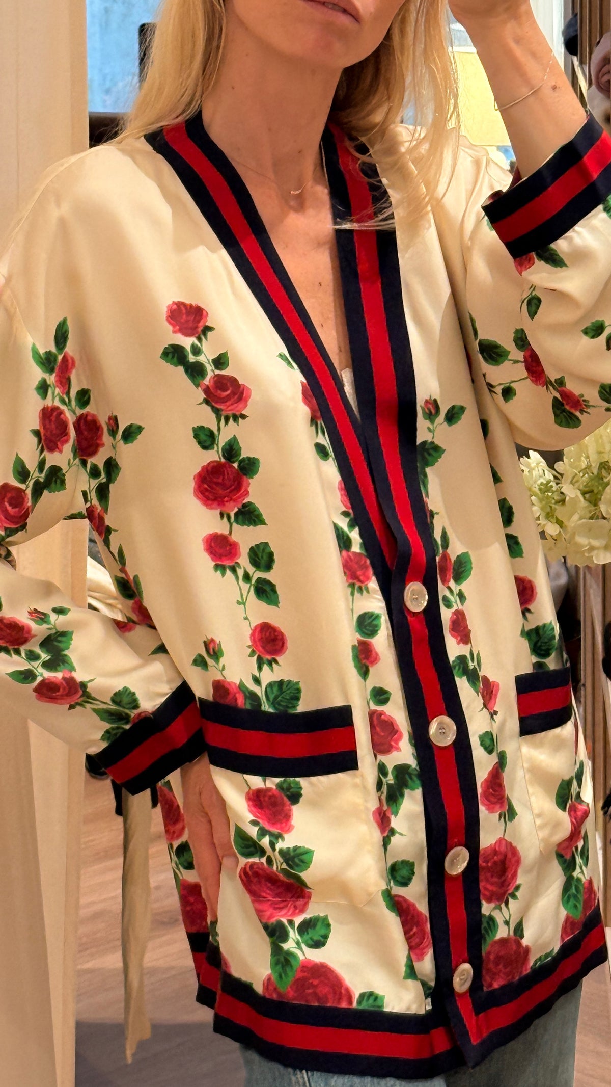 Gucci Silke Floral Cardigan