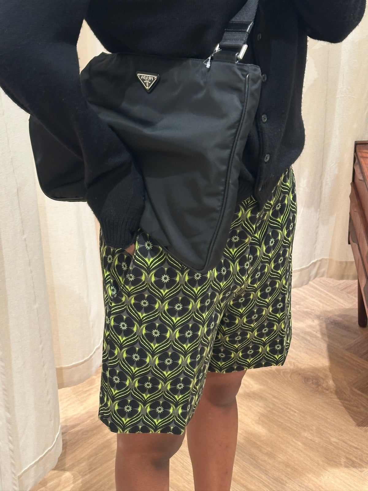 Prada Tessuto Nylon x Leather Shoulder Bag / Bag
