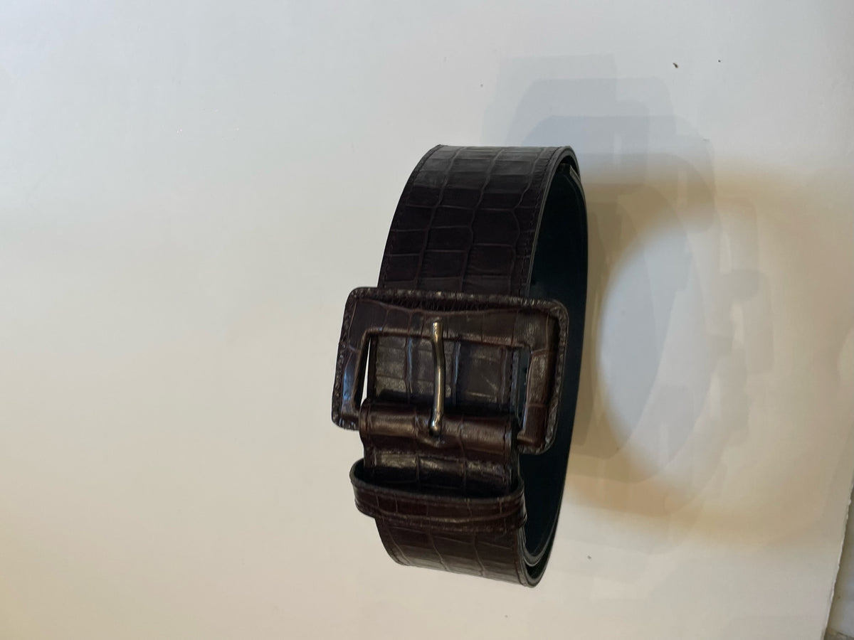 Mika Sarolea Leather Belt Crocodile