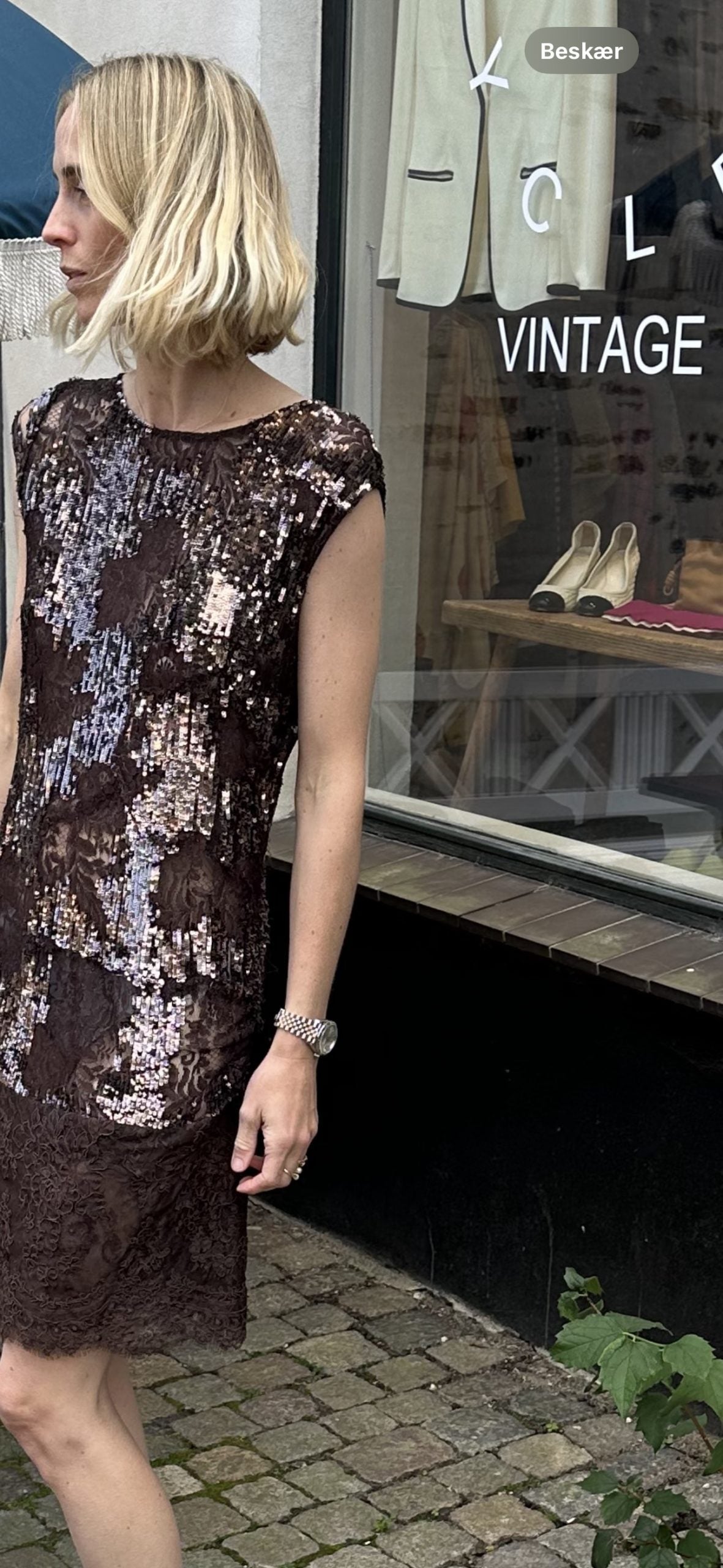 Stasia Sequin / Lace Dress