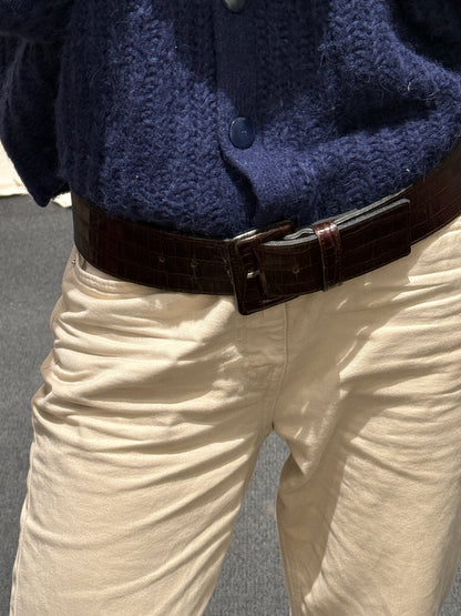 Mika Sarolea Leather Belt Crocodile