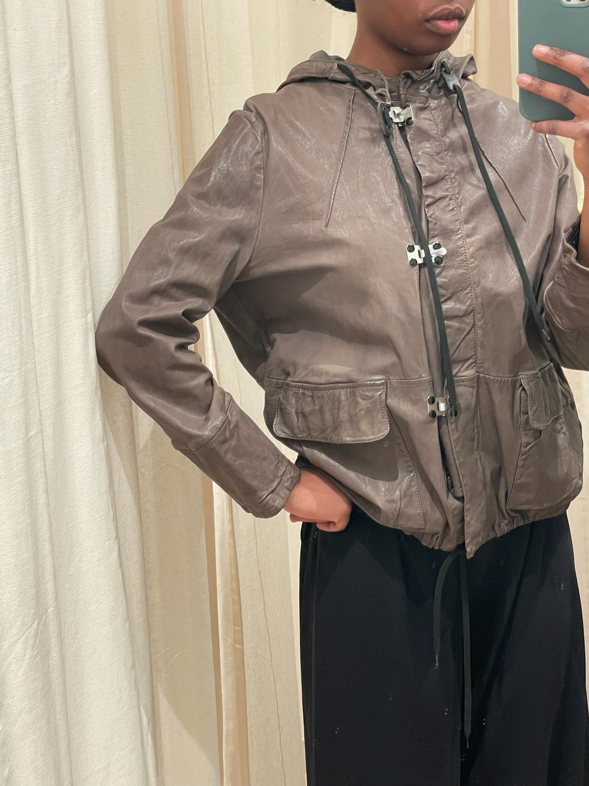 Marni Leather Utility Jacket