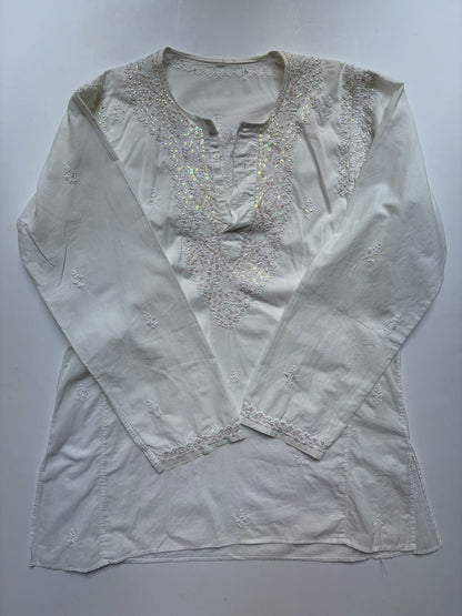 Embroidered Beaded Shirt