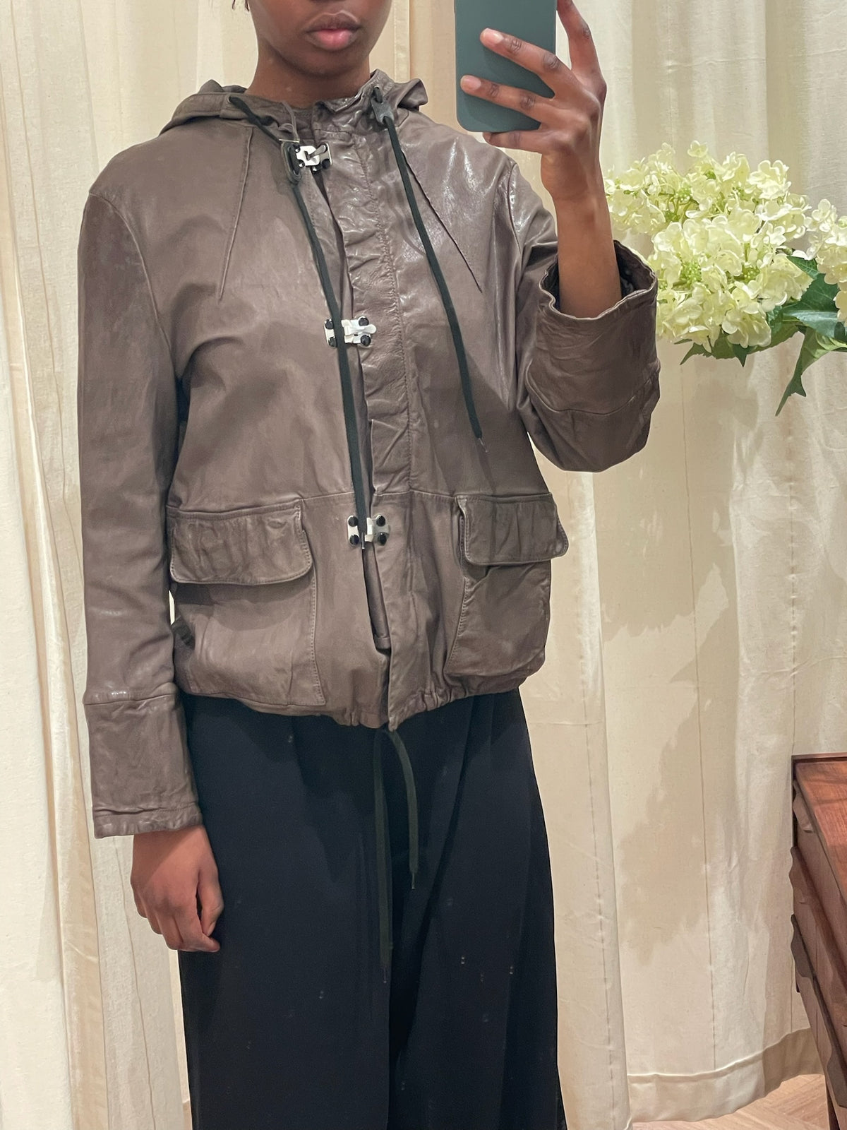 Marni Leather Utility Jacket