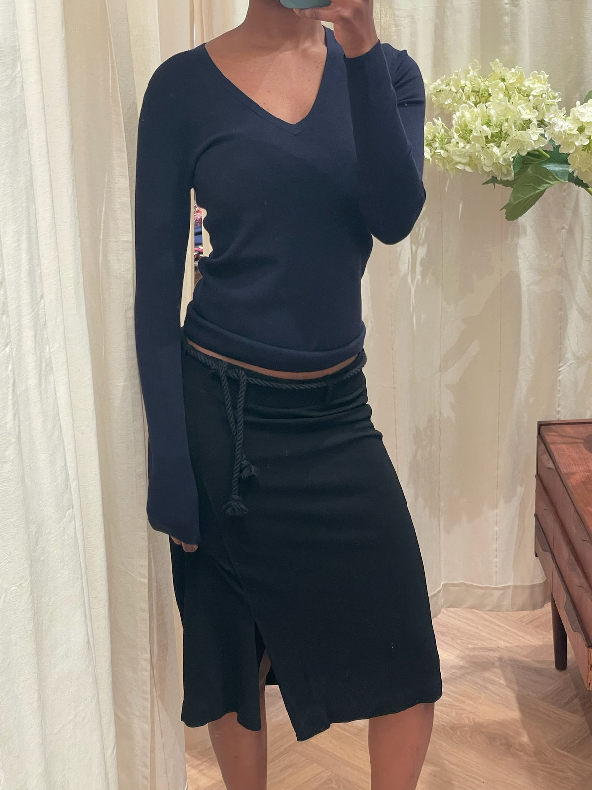 Filippa K Twill Split Skirt