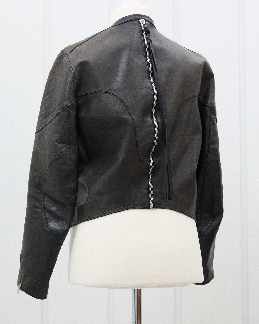 Acne Leather Jacket Zipper