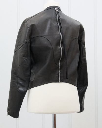 Acne Leather Jacket Zipper