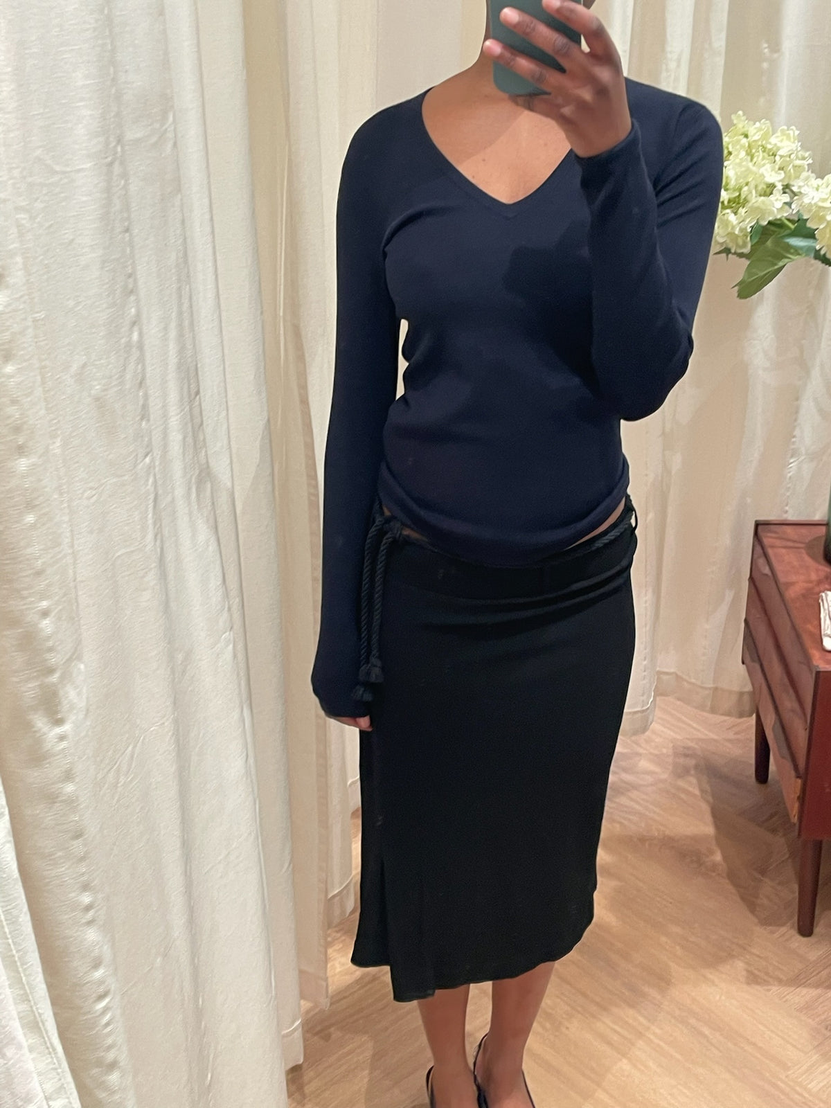 Filippa K Twill Split Skirt