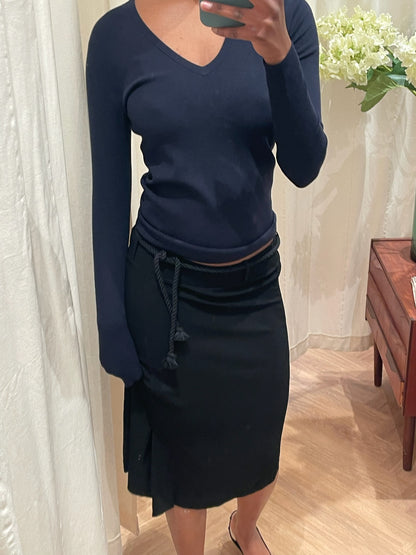 Filippa K Twill Split Skirt