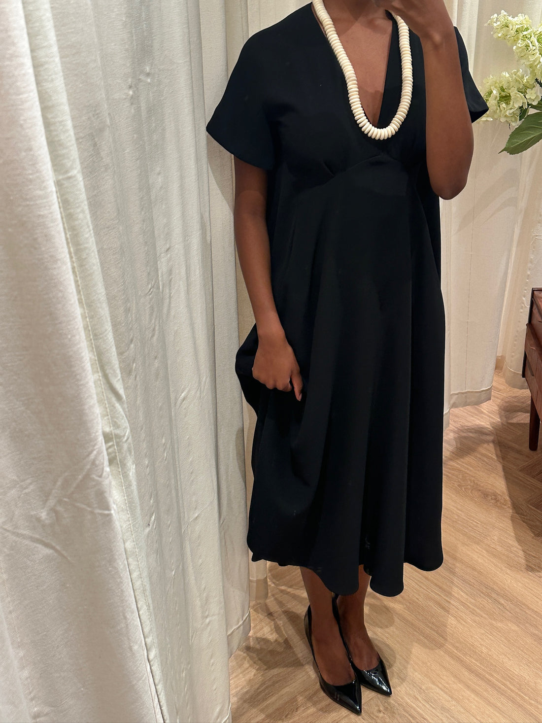 Mark Kenly Domino Tan Dress
