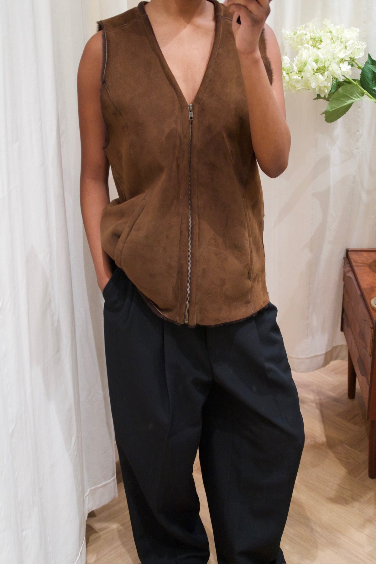 Sheepskin vest