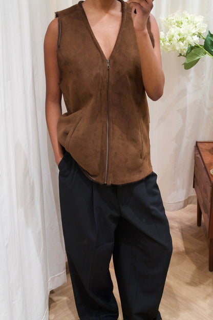 Sheepskin vest