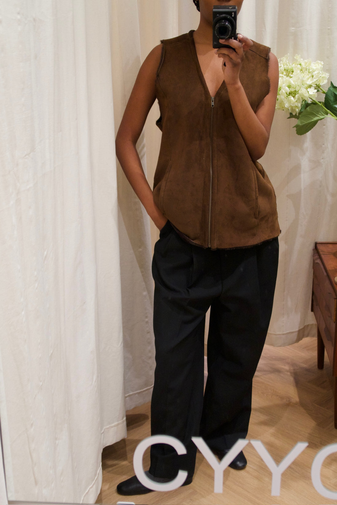 Sheepskin vest