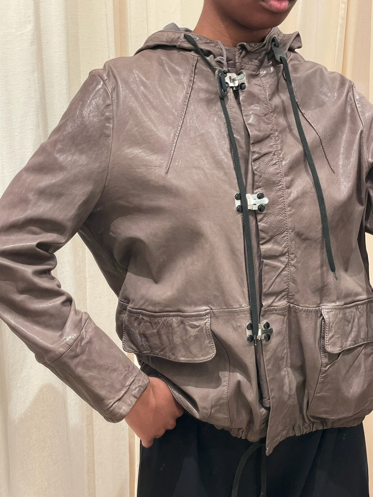 Marni Leather Utility Jacket