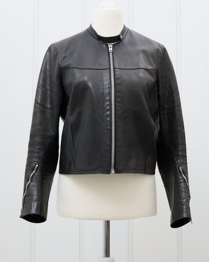 Acne Leather Jacket Zipper