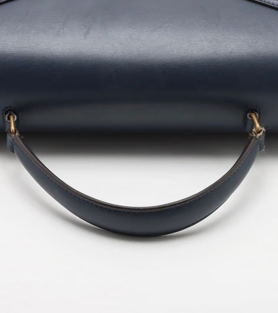 Saint Laurent Paris Cassandra Suede &amp; Leather 2-Way Handbag
