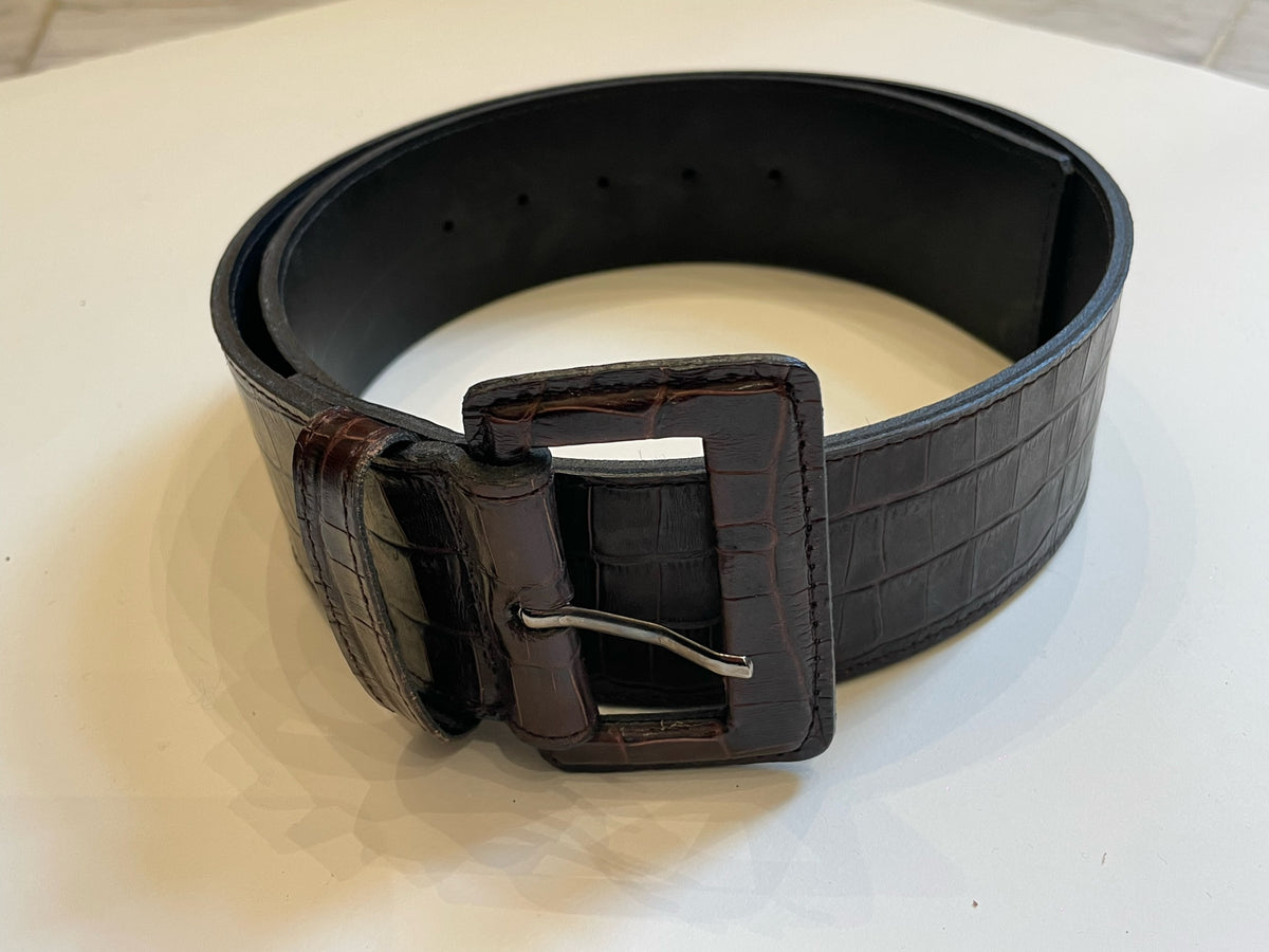 Mika Sarolea Leather Belt Crocodile