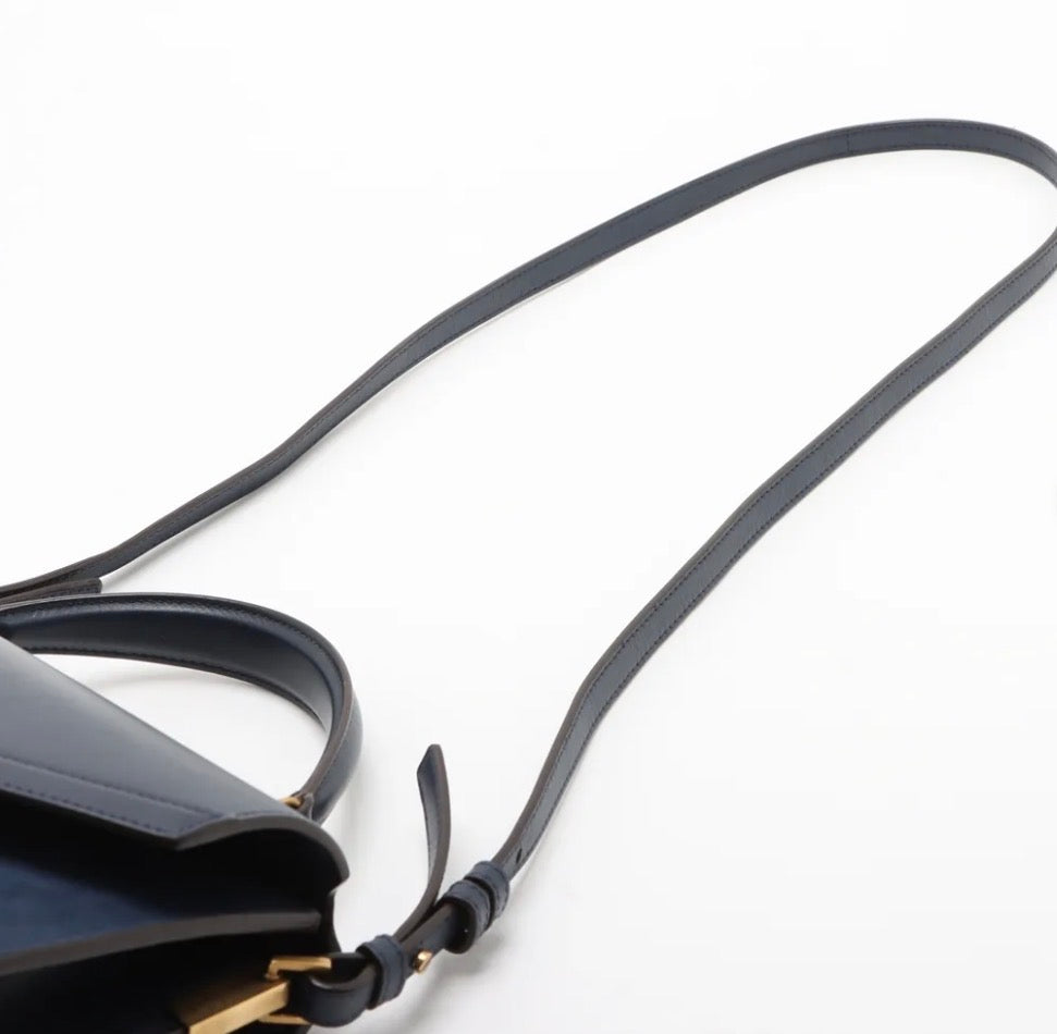 Saint Laurent Paris Cassandra Suede &amp; Leather 2-Way Handbag