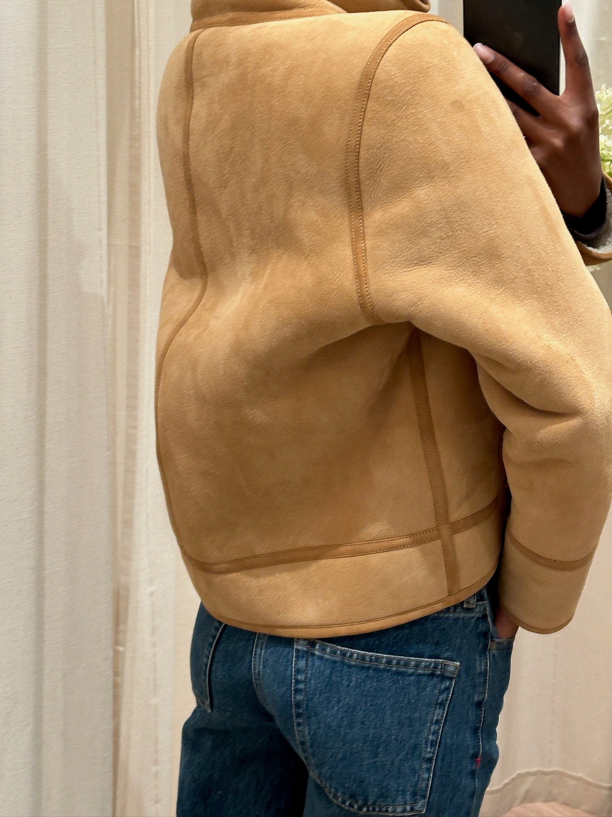 Sezane Calixte Shearling Jakke