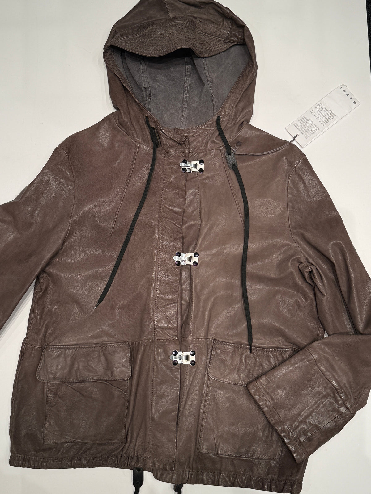 Marni Leather Utility Jacket