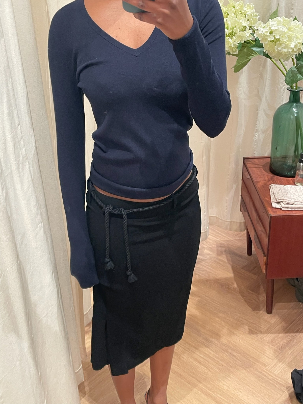 Filippa K Twill Split Skirt