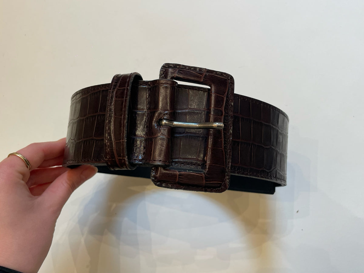 Mika Sarolea Leather Belt Crocodile