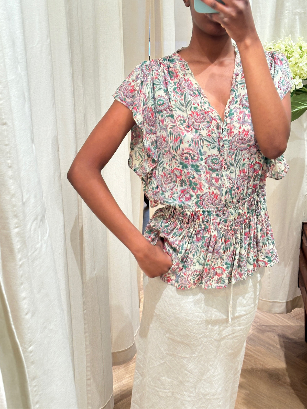 Venroy Linen Skirt