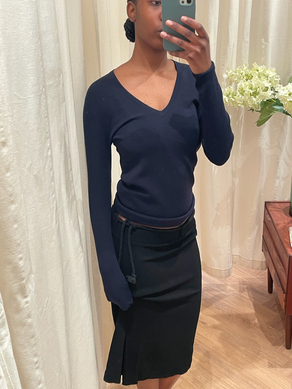 Filippa K Twill Split Skirt
