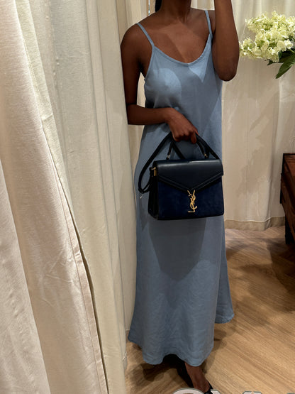 Saint Laurent Paris Cassandra Suede &amp; Leather 2-Way Handbag