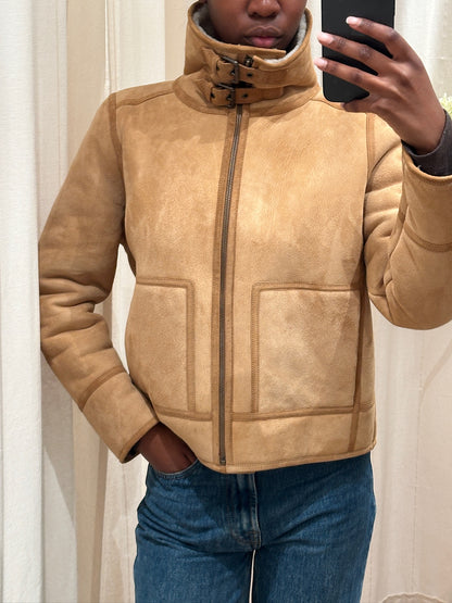 Sezane Calixte Shearling Jakke