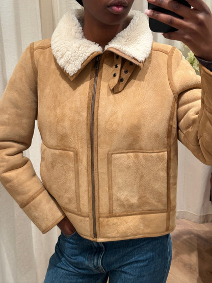 Sezane Calixte Shearling Jakke