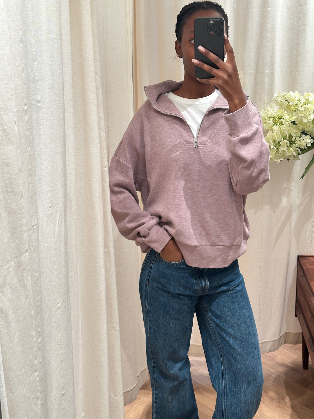 Varley Doublesoft Zip Sweater