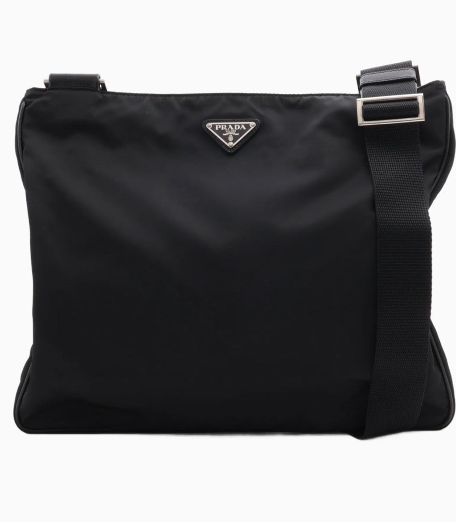 Prada Tessuto Nylon x Leather Shoulder Bag / Bag