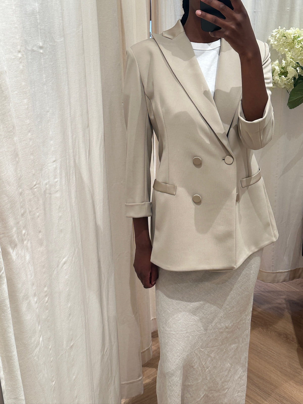 Venroy Linen Skirt