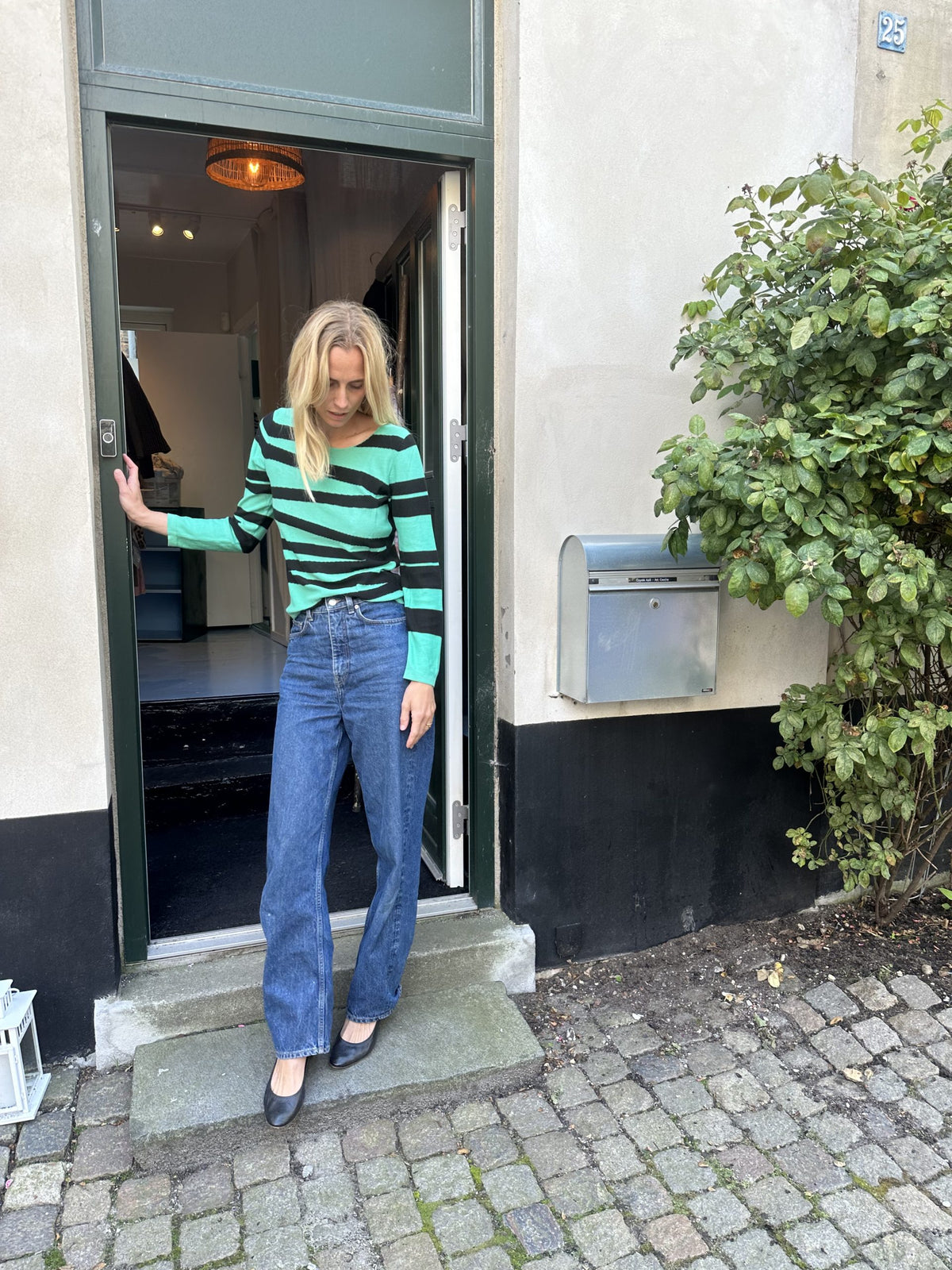 Sonia Rykiel strik på model forfra