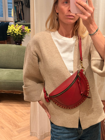 Isabel Marant Studded Leather Belt Bag / Taske