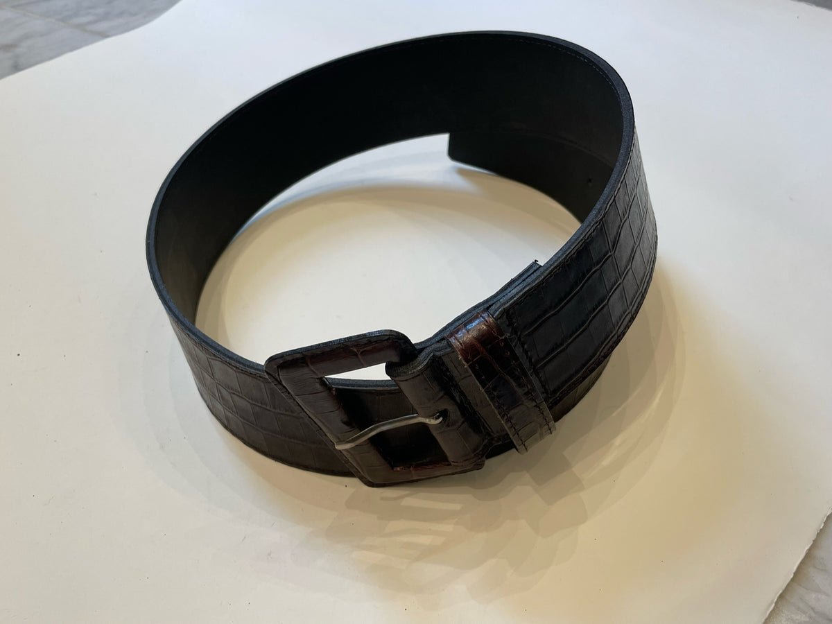 Mika Sarolea Leather Belt Crocodile