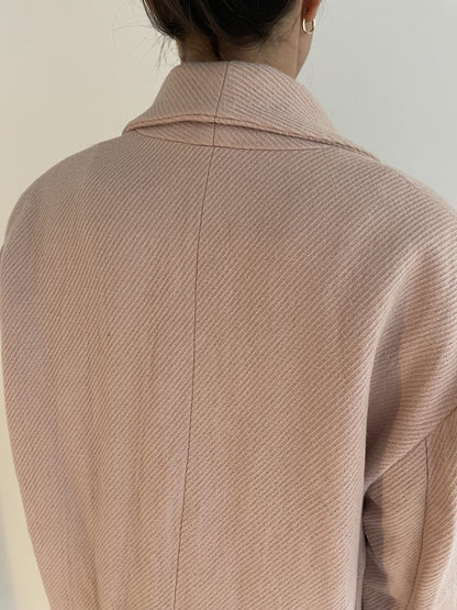 Isabel Marant Frakke beige på model bagfra