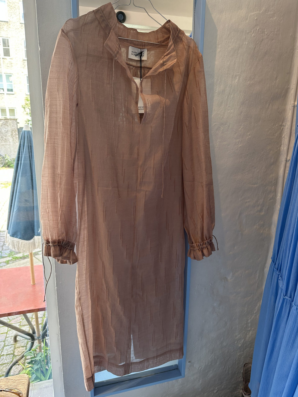 Mark Kenly Domino Tan Dress